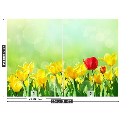 Wallpaper Yellow tulips
