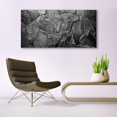Acrylic Print Rocky rocks nature grey black