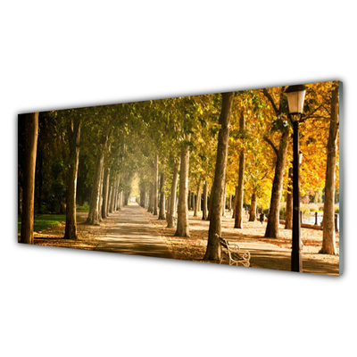 Acrylic Print Park avenue landscape brown green
