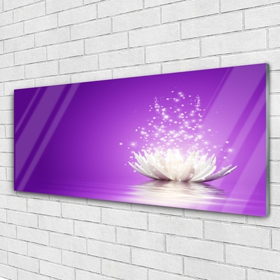 Acrylic Print Lotus flower floral purple