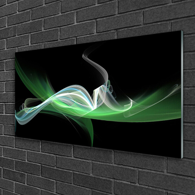 Acrylic Print Abstract art art green black