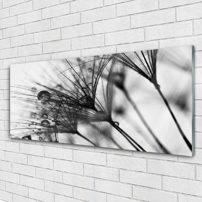 Acrylic Print Abstract floral grey