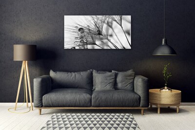 Acrylic Print Abstract floral grey