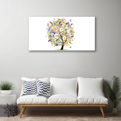 Acrylic Print Tree art multi