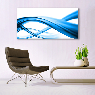 Acrylic Print Abstract art blue white