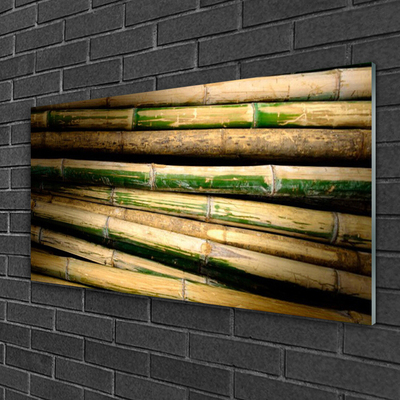 Acrylic Print Bamboo floral green