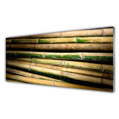 Acrylic Print Bamboo floral green