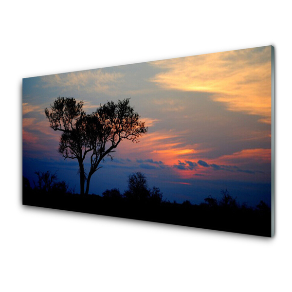 Acrylic Print Tree nature black