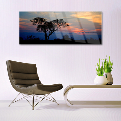 Acrylic Print Tree nature black