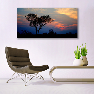 Acrylic Print Tree nature black