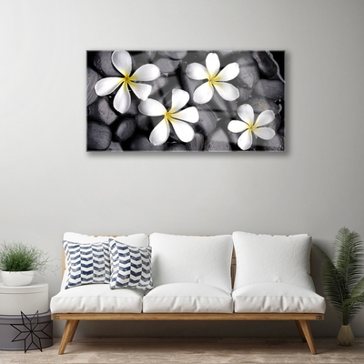 Acrylic Print Flowers floral white