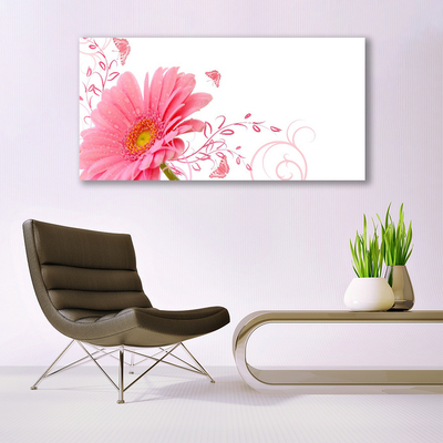 Acrylic Print Flower floral pink