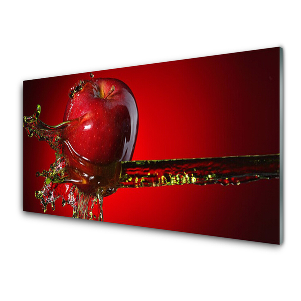 Acrylic Print Apple water kitchen red