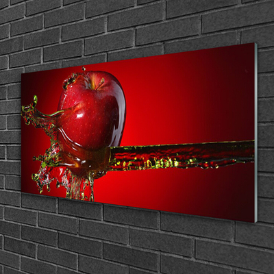 Acrylic Print Apple water kitchen red