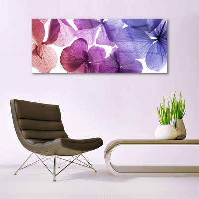 Acrylic Print Flowers floral pink purple