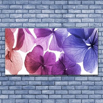 Acrylic Print Flowers floral pink purple