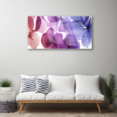 Acrylic Print Flowers floral pink purple