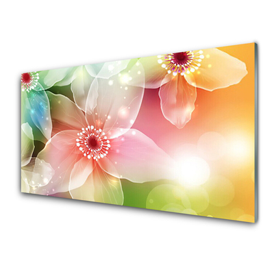 Acrylic Print Flowers art multi