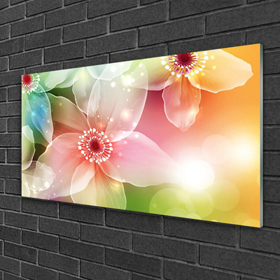 Acrylic Print Flowers art multi