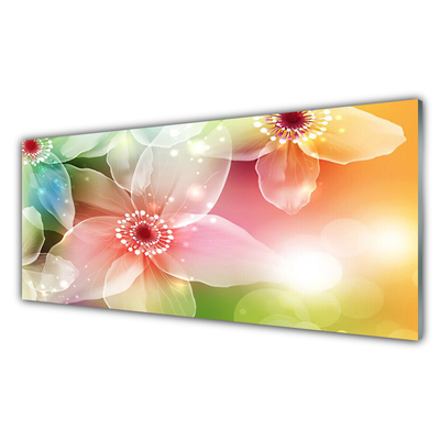 Acrylic Print Flowers art multi