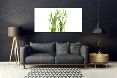 Acrylic Print Bamboo stalks floral green