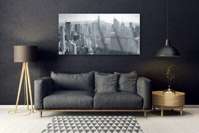 Acrylic Print City houses grey