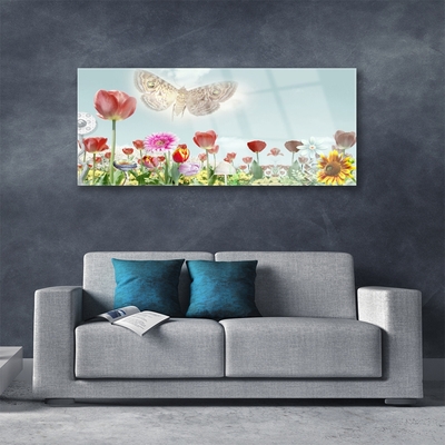 Acrylic Print Flowers nature multi