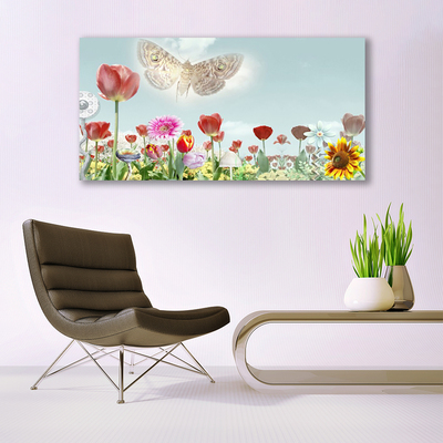 Acrylic Print Flowers nature multi