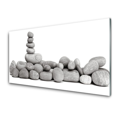 Acrylic Print Stones art grey