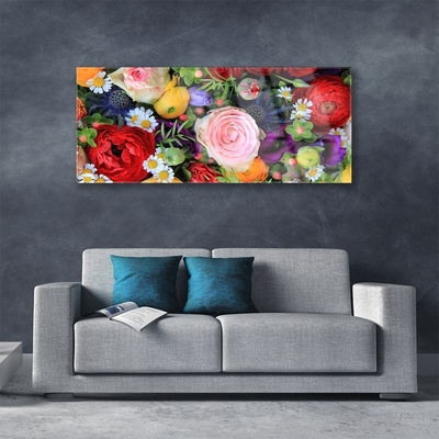 Acrylic Print Flowers floral multi