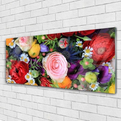 Acrylic Print Flowers floral multi