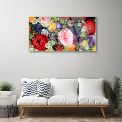 Acrylic Print Flowers floral multi