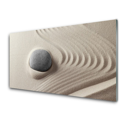 Acrylic Print Sandstones art brown grey