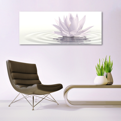 Acrylic Print Flower water art white