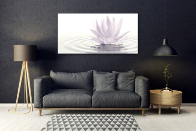 Acrylic Print Flower water art white