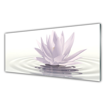 Acrylic Print Flower water art white