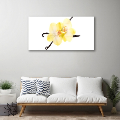 Plexiglas® Wall Art Flowers floral white yellow brown