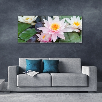 Plexiglas® Wall Art Flowers floral yellow pink