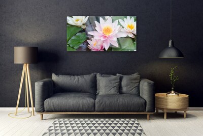 Plexiglas® Wall Art Flowers floral yellow pink