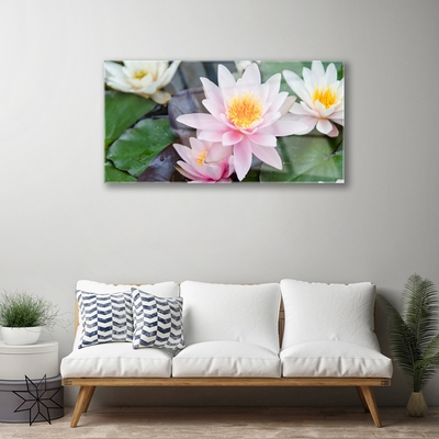 Plexiglas® Wall Art Flowers floral yellow pink