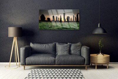 Plexiglas® Wall Art Rock art black