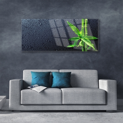 Plexiglas® Wall Art Bamboo stalks floral green