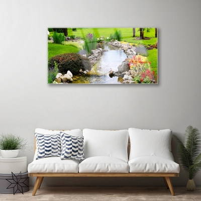 Plexiglas® Wall Art Garden lake nature multi
