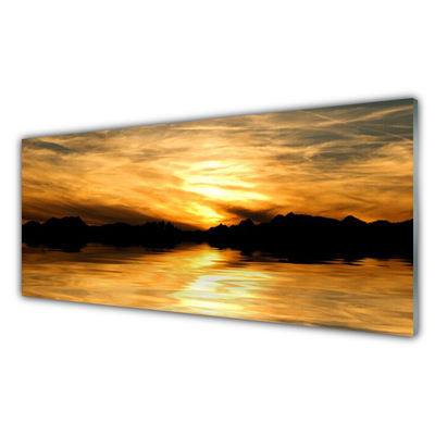 Plexiglas® Wall Art Abstract art yellow black