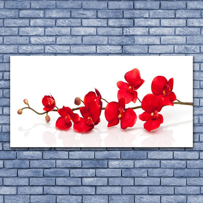 Plexiglas® Wall Art Flowers floral red