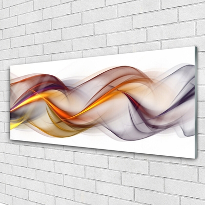 Plexiglas® Wall Art Abstract art yellow green red grey white