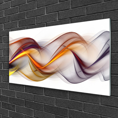 Plexiglas® Wall Art Abstract art yellow green red grey white