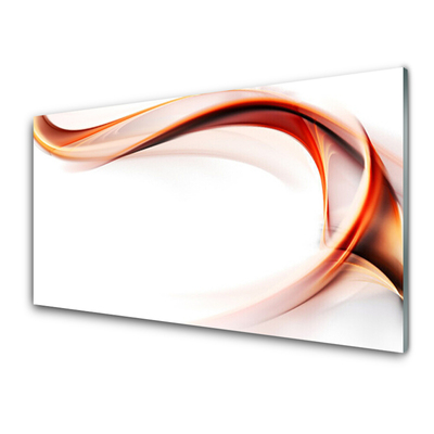 Plexiglas® Wall Art Abstract art yellow orange white