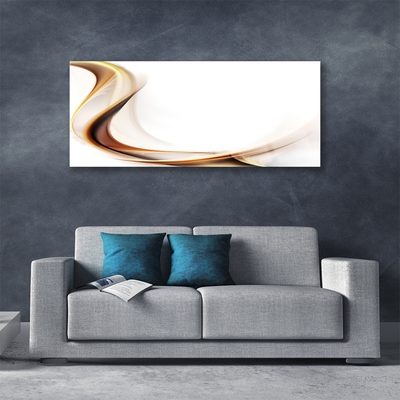 Plexiglas® Wall Art Abstract art yellow brown white