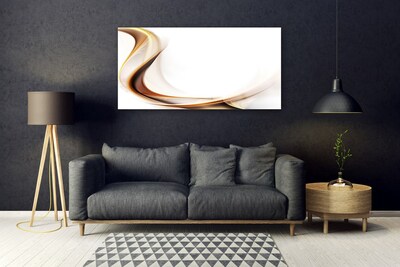 Plexiglas® Wall Art Abstract art yellow brown white